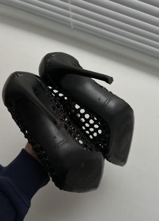 Туфли черные zara в стиле bottega vneta4 фото