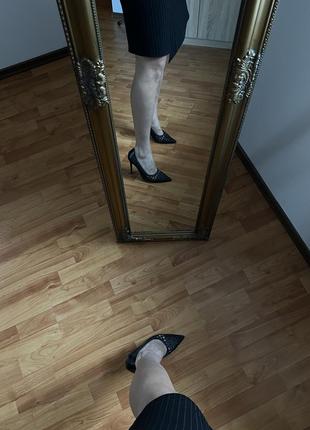 Туфли черные zara в стиле bottega vneta8 фото