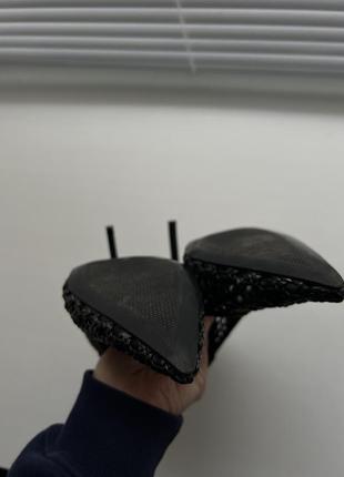 Туфли черные zara в стиле bottega vneta6 фото