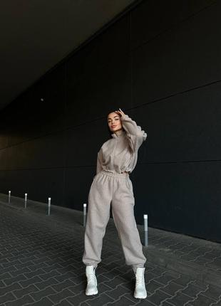 Теплый костюм барашка на шерстяной основе