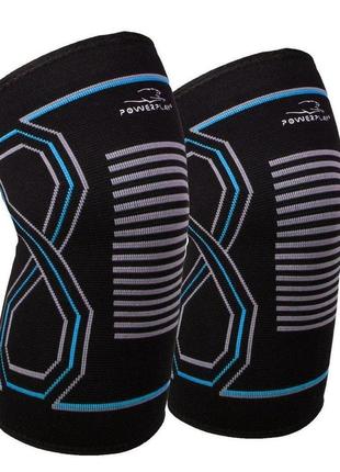 Наколінники спортивні powerplay pp-4099 knee support чорно/сині s/m (пара)