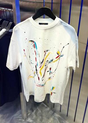 Мужская брендовая футболка люкс качества l•v