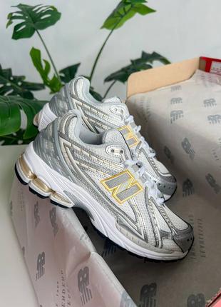 New balance 1906r white rain cloud silver metallic3 фото