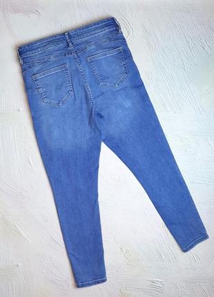 💝2+1=4 стильные зауженные синие джинсы скинни стрейч высокая посадка f&amp;f, размер 48 - 502 фото