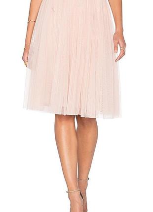 Пудровая/ нюдовая фатиновая юбка