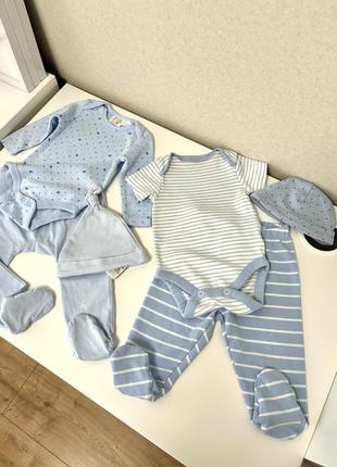 Нові комплекти одягу для малюка боді повзунки 0-3 міс 3-6 міс zara next