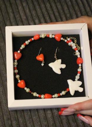 Подвеска и серьги