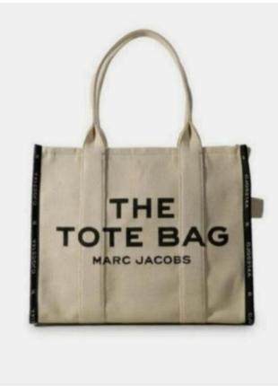 Сумка-шоппер льняная,на молнии the tote bag marc jacobs cjq0214a