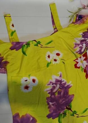 Платье женское короткое летнее с оборкой мини с цветами платье женское летнее вискозное на лето3 фото
