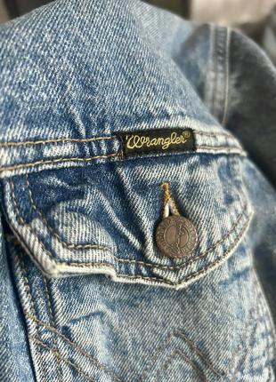 Куртка чоловіча джинсова wrangler денім3 фото