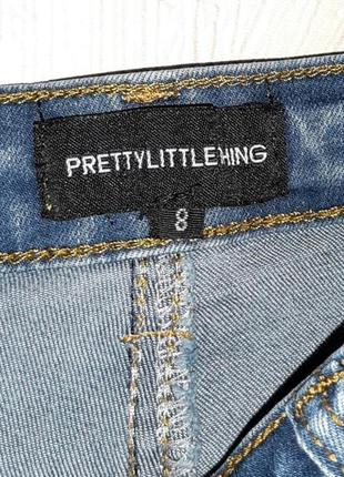 💝2+1=4 базовые женские зауженные джинсы скинни prettylittlething, размер 44 - 466 фото