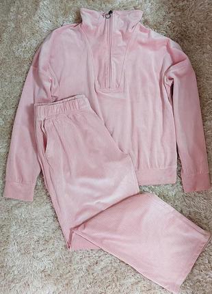 Велюровий домашний костюм 4-6 розмір, євро 32-34