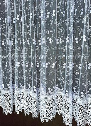 Тюль кухонна коротка