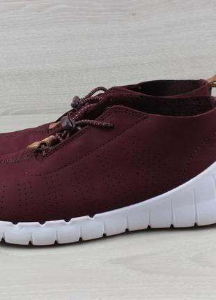 Кожаные кроссовки на затяжке clarks оригинал, размер 34