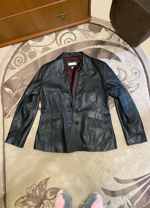 Пиджак кожаный grazia жакет шкіра шкіряний висока якість мʼяка мягкая чорний черный