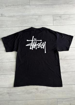 Чорна футболка stussy skate skateboard casual xl кежуал майка оригинал