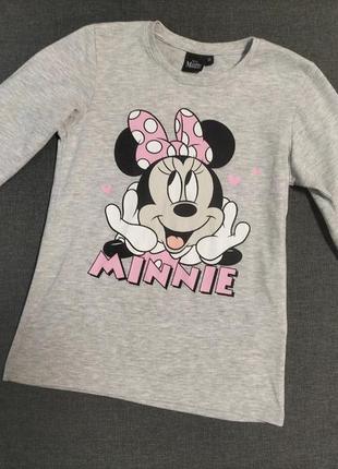 Лонгслив на девочку disney 128