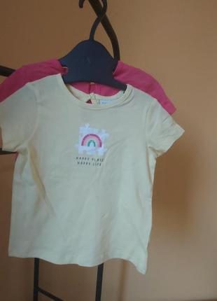 Качественные футболки для девочки р.80