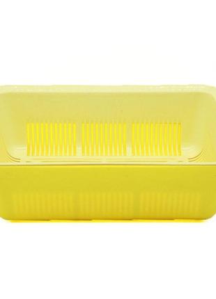 Туалет днепр глубокий с сеткой 40*27*13 желто-бежевый