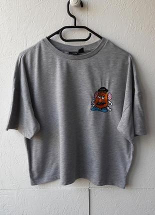 Серая футболка mr. potato head disney pixar размер m