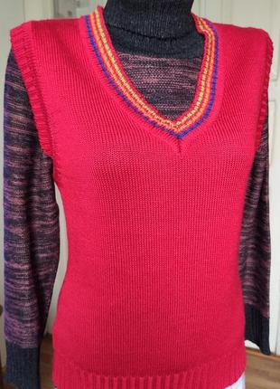 Тёплая жилетка шерсть