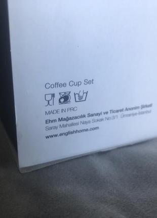Набор чашек с блюдцем 80 мл 2 шт. english home