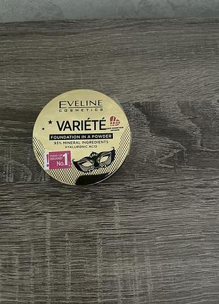 Минеральная компактная пудра для лица eveline cosmetics variete 01 light, 8 г