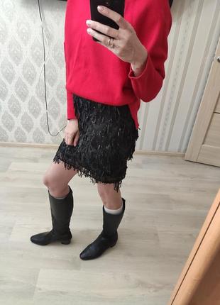 Стильная юбка в паетку