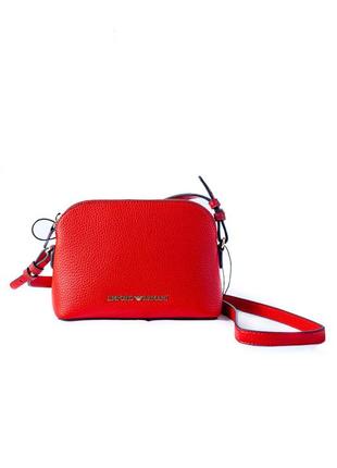 Червона сумка emporio armani black армані
