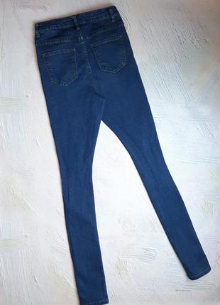 💝2+1=4 фірмові сині завужені джинси скіні висока посадка boohoo, розмір 44 - 466 фото