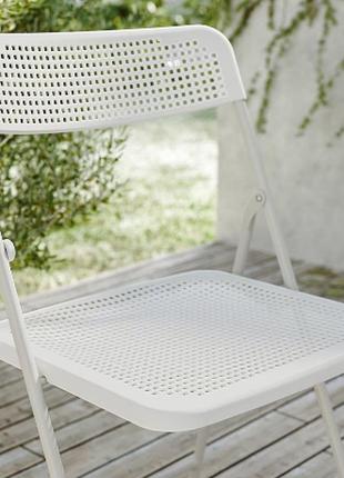 Torparö стілець, в/в, розкладний білий/сірий 005.378.506 фото