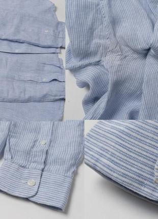 Adolfo dominguez linen shirt&nbsp;&nbsp;мужская рубашка8 фото