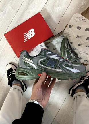 Мужские кроссовки new balance 530 green silver3 фото