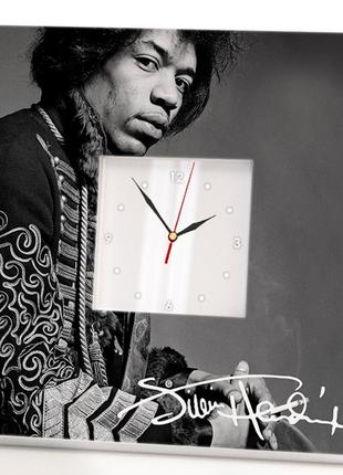 Годинник «джимі хендрікс. jimi hendrix» подарунок для фанатів, рок музика, прикраса в бар, клуб, спа