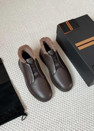 Високі кеди в стилі zegna