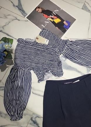 Стильная коттоновая блуза zara!!