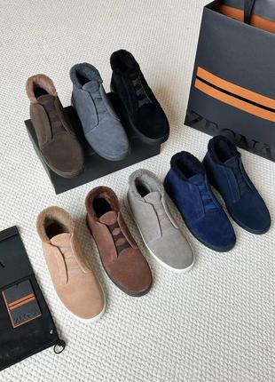 Високі кеди в стилі zegna