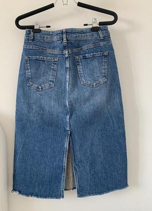Zara юбка из денима, р.xs