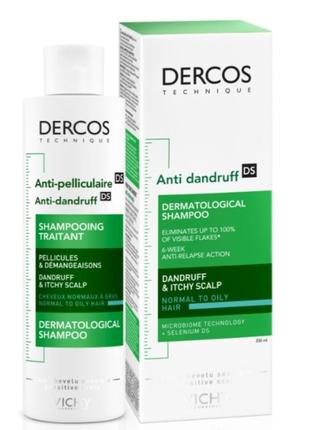 Шампунь от перхоти vichy dercos anti-pelliculaire anti-dandruff shampooing 200мл1 фото