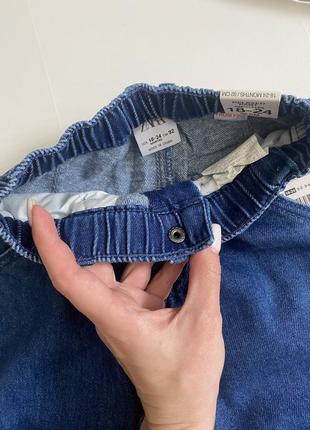 Новые джинсы от zara, размер 18/24 (92см)4 фото
