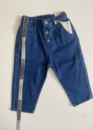Новые джинсы от zara, размер 18/24 (92см)2 фото