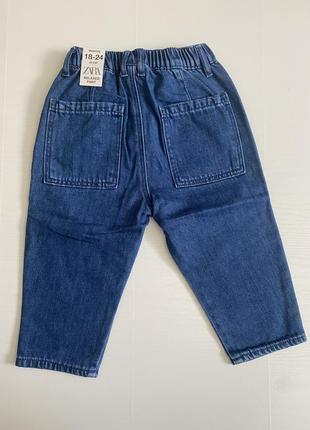 Новые джинсы от zara, размер 18/24 (92см)5 фото