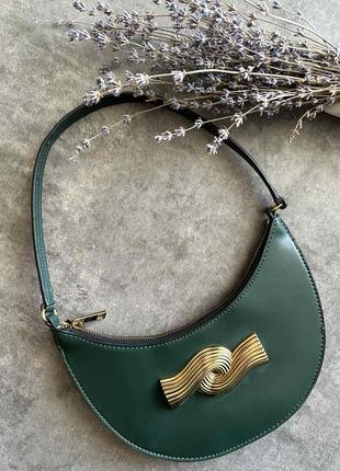 Zara красивая зеленая сумкана плечо