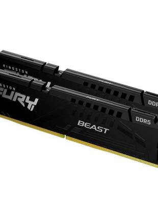 Модуль пам'яті / оперативна пам'ять kingston kf556c40bbk2-64 ddr5/64гб/5600mhz/fury beast 2x32 для настільних пк