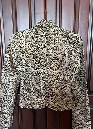 Трендовый леопард принт пиджак sisley3 фото