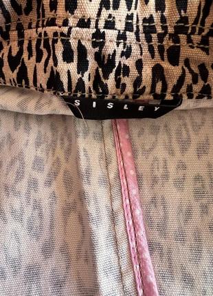 Трендовый леопард принт пиджак sisley5 фото