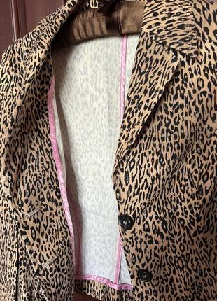 Трендовый леопард принт пиджак sisley4 фото