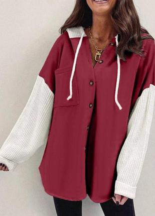 Женская оверсайз-рубашка