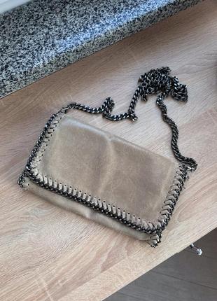 Шкіряна сумка як stella mccartney клатч genuine leather