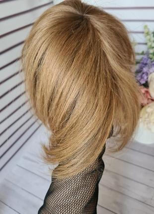 Накладка топер челка - шторка типатинг 100% натуральный славянский волос.